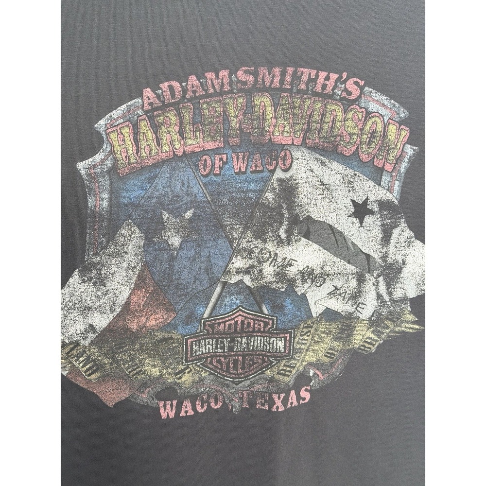 Harley Davidson of Waco Texas Graphic T Shirt Adults Size L Motorcycle Biker Tee